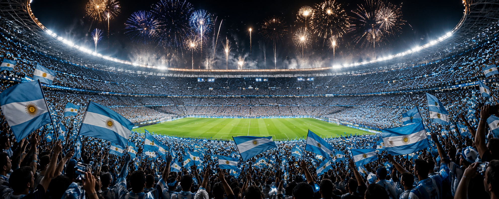 Hinchada argentina alentando