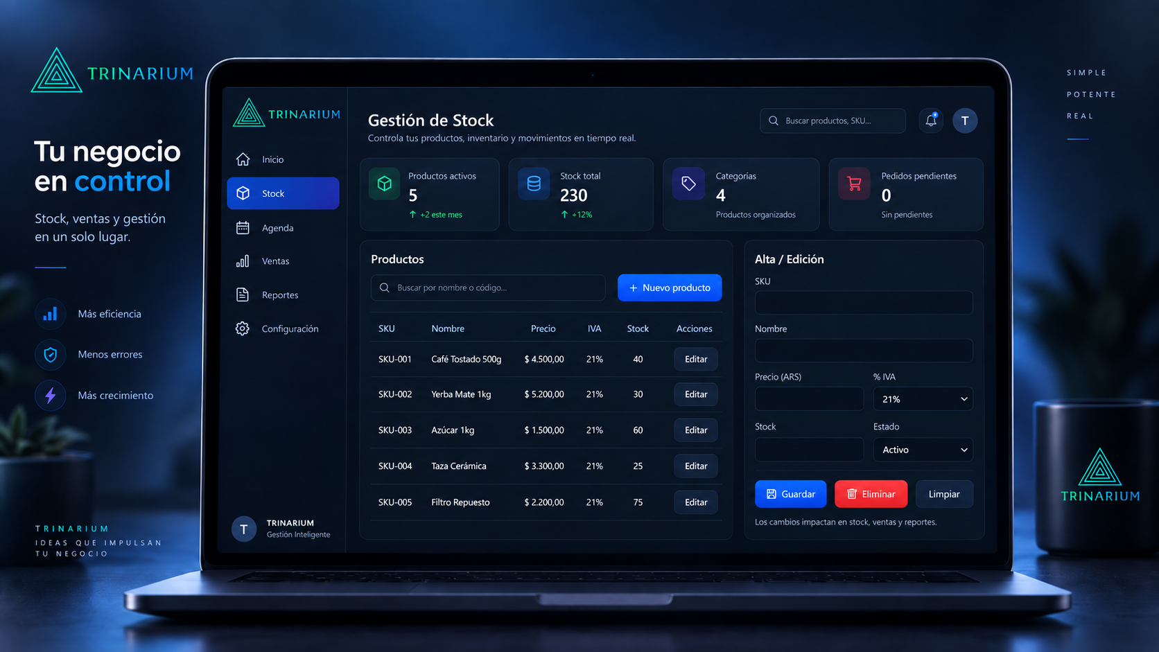 Sistema de gestión de stock
